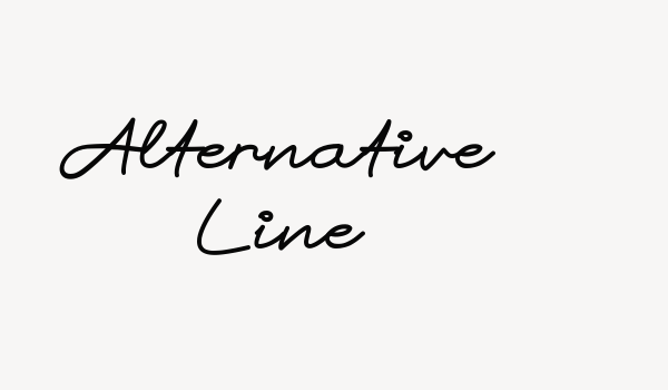 Alternative Line Font