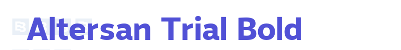 Altersan Trial Bold-font