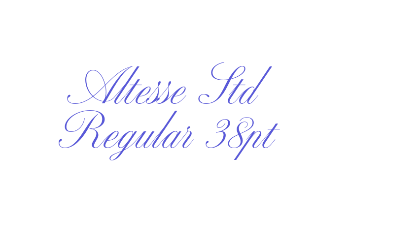 Altesse Std Regular 38pt Font Download