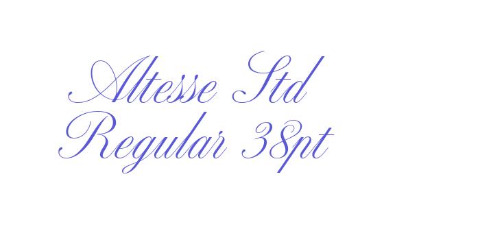 Altesse Std Regular 38pt Font Download