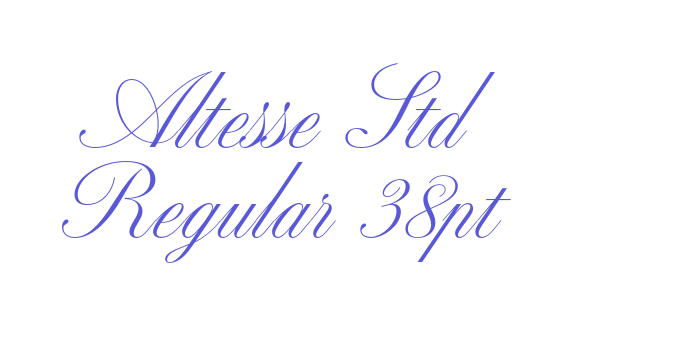 Altesse Std Regular 38pt Font