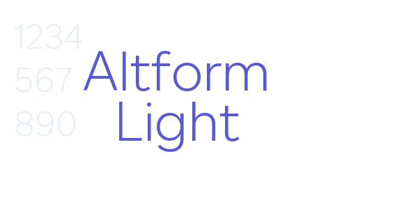 Altform Light font free