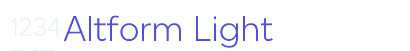 Altform Light-font
