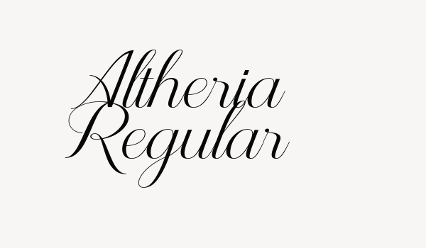 Altheria Regular Font