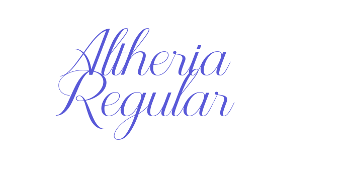 Altheria Regular Font Download