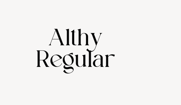 Althy Regular Font