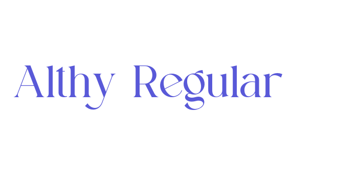 Althy Regular Font Download