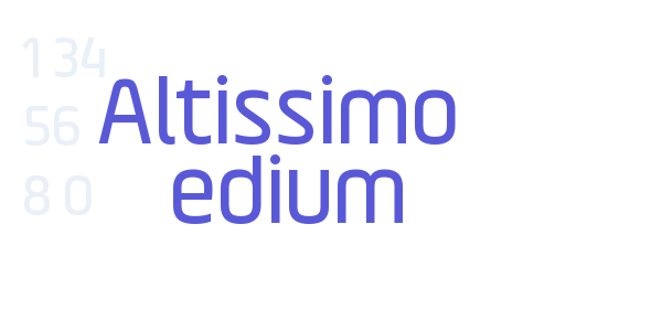 Altissimo Medium font free