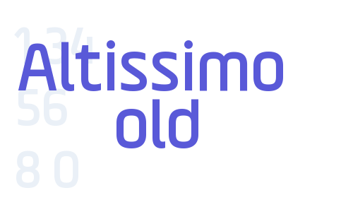 Altissimo Bold Font