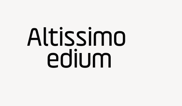 Altissimo Medium Font