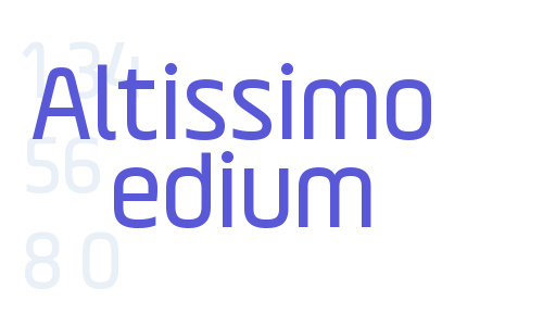 Altissimo Medium Font