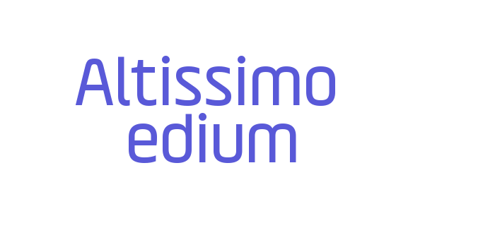 Altissimo Medium Font Download