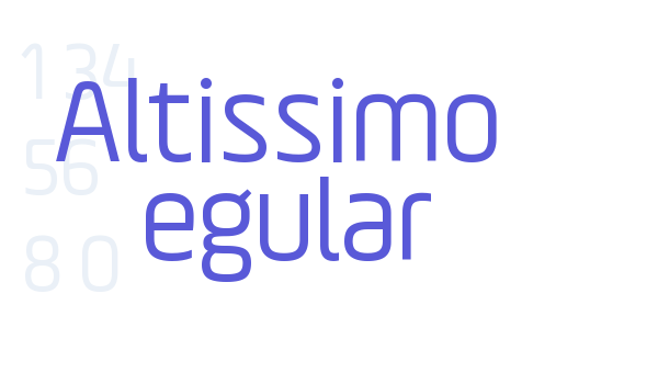 Altissimo Regular Font