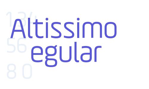 Altissimo Regular Font