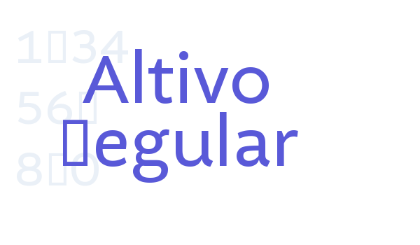 Altivo Regular font free