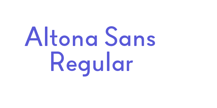 Altona Sans Regular Font Download