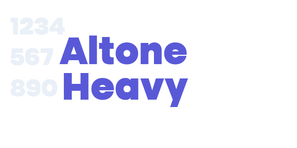 Altone Heavy font free