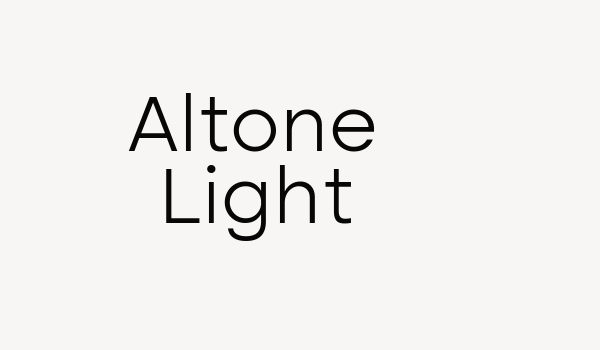 Altone Light Font