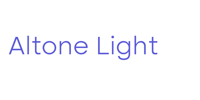 Altone Light Font Download