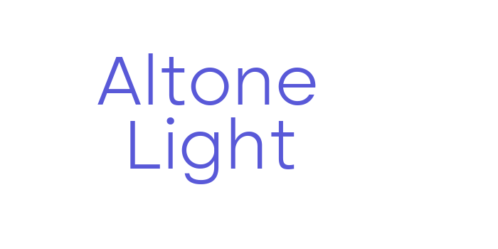 Altone Light Font