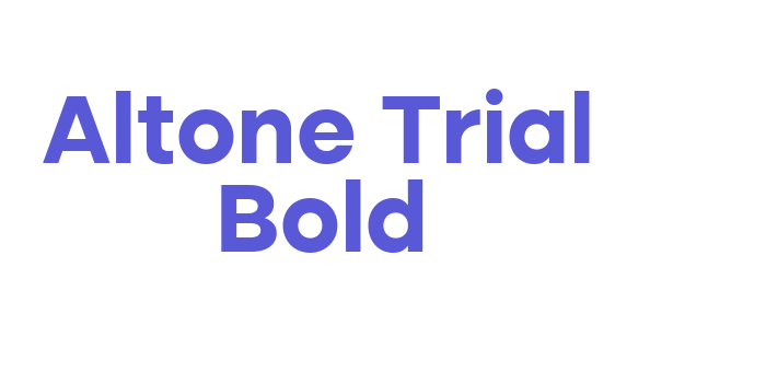 Altone Trial Bold Font Download