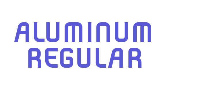 Aluminum Regular Font