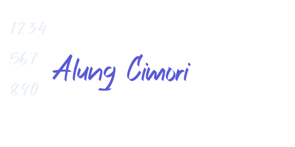 Alung Cimori font free