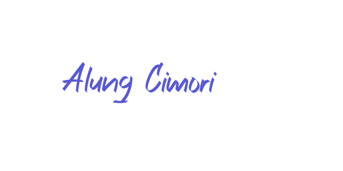 Alung Cimori Font Download