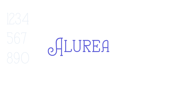 Alurea font free