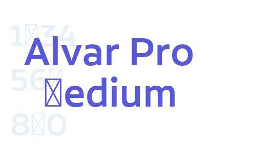 Alvar Pro Medium Font Download