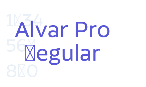 Alvar Pro Regular Font Download