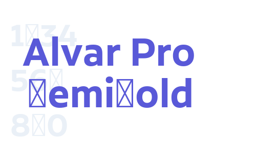 Alvar Pro SemiBold Font Download