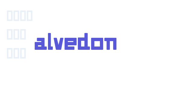 Alvedon font free