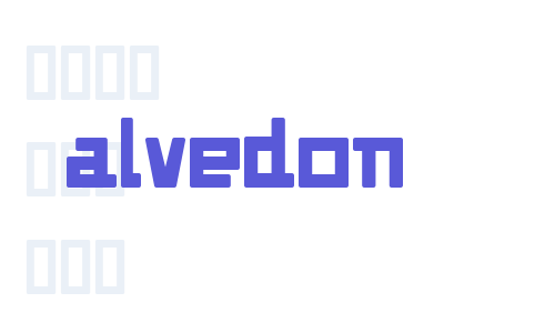 Alvedon Font Download