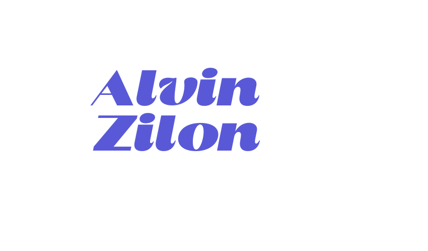 Alvin Zilon Font