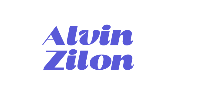 Alvin Zilon Font Download