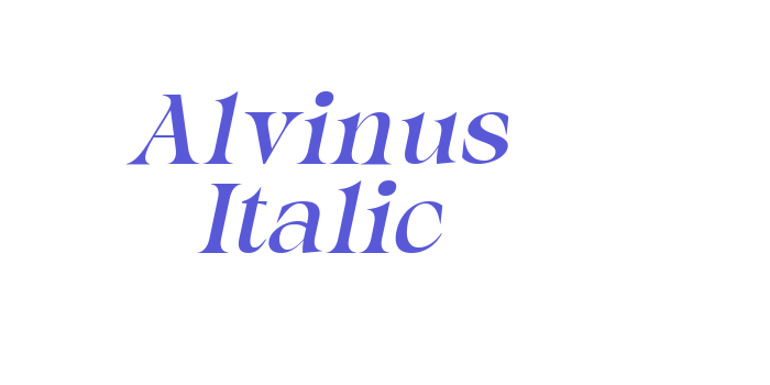 Alvinus Italic Font Download