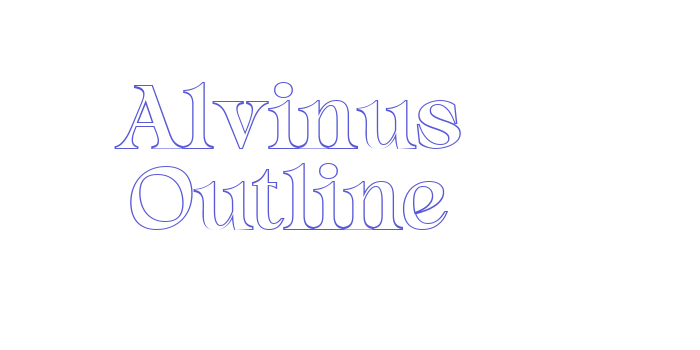 Alvinus Outline Font Download