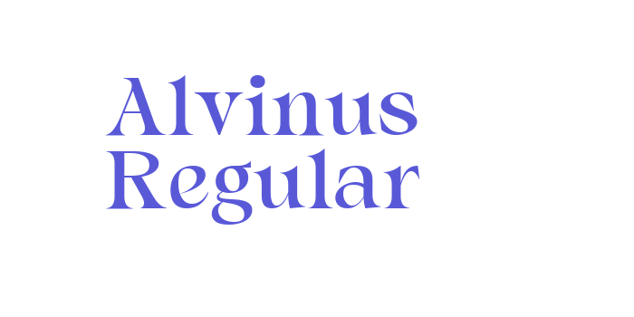 Alvinus Regular Font Download