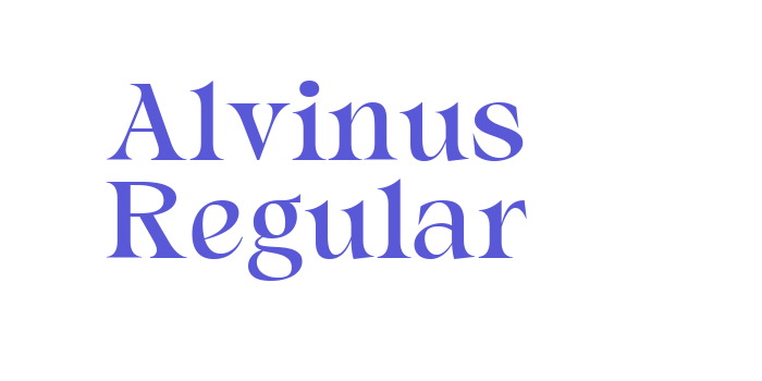 Alvinus Regular Font