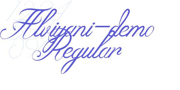 Alviyani-demo Regular font free