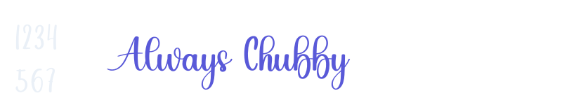 Always Chubby-related font