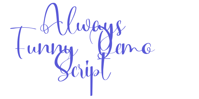 Always Funny Demo Script Font Download