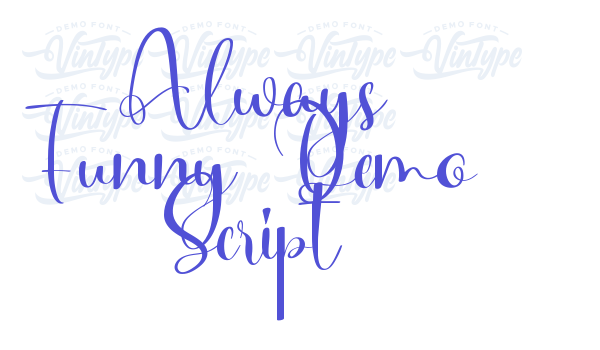 Always Funny Demo Script font download