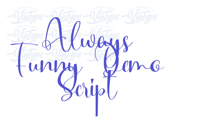 Always Funny Demo Script font download