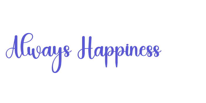 Always Happiness Font Download