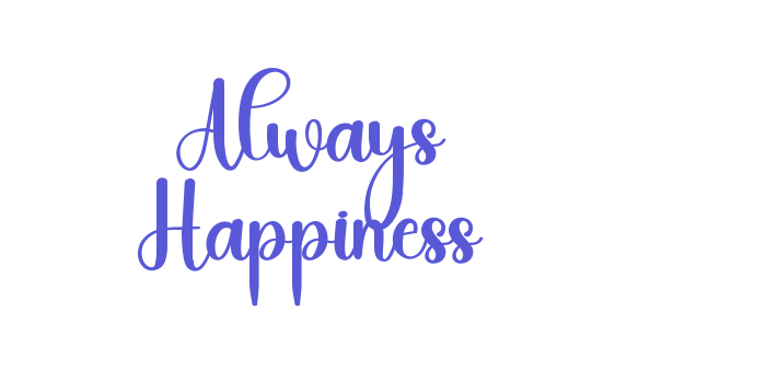 Always Happiness Font