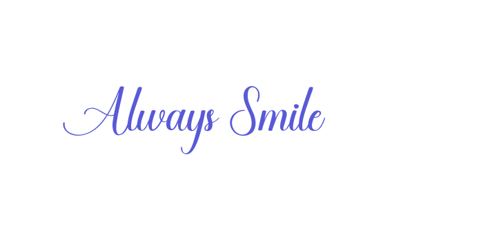 Always Smile Font Download