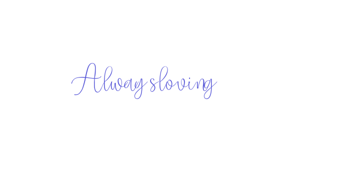 Alwaysloving Font Download