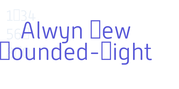 Alwyn New Rounded-Light font free